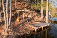 The footings jig brough back to position the footings attachments