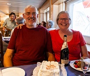 Anita's birthday on the MS Expedition